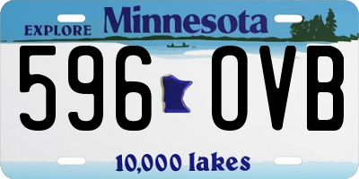MN license plate 596OVB