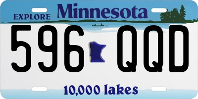 MN license plate 596QQD