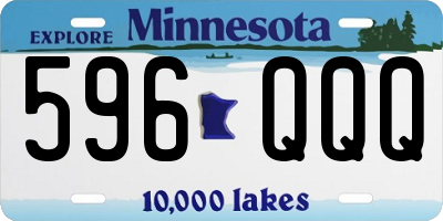 MN license plate 596QQQ