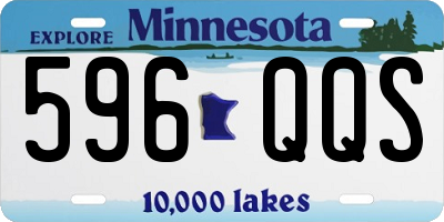 MN license plate 596QQS