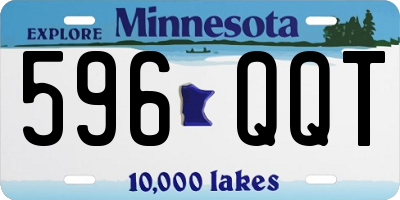 MN license plate 596QQT