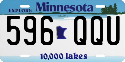 MN license plate 596QQU