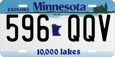 MN license plate 596QQV