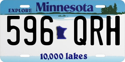 MN license plate 596QRH