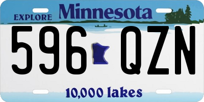 MN license plate 596QZN
