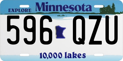 MN license plate 596QZU