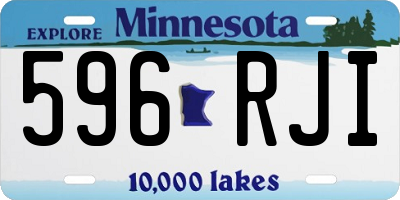 MN license plate 596RJI