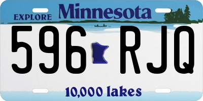 MN license plate 596RJQ