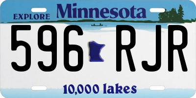MN license plate 596RJR