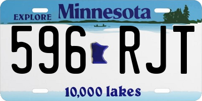 MN license plate 596RJT