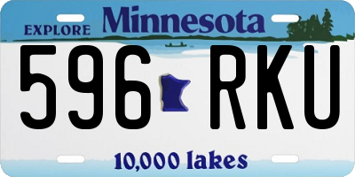 MN license plate 596RKU