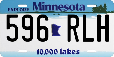 MN license plate 596RLH