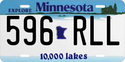 MN license plate 596RLL