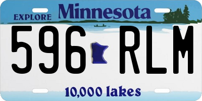 MN license plate 596RLM