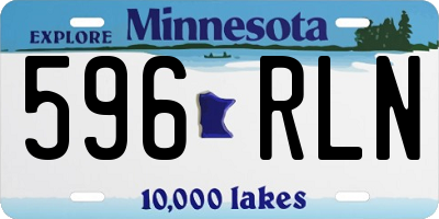 MN license plate 596RLN
