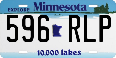 MN license plate 596RLP