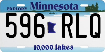 MN license plate 596RLQ