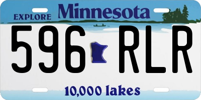 MN license plate 596RLR