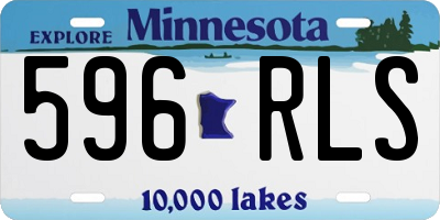 MN license plate 596RLS