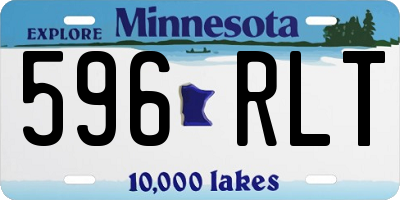 MN license plate 596RLT