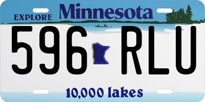 MN license plate 596RLU