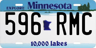 MN license plate 596RMC