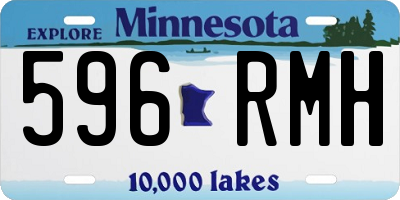 MN license plate 596RMH