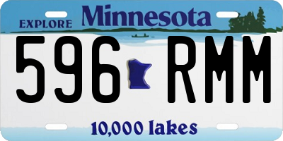 MN license plate 596RMM