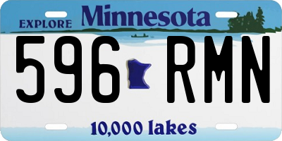 MN license plate 596RMN