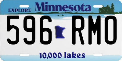 MN license plate 596RMO