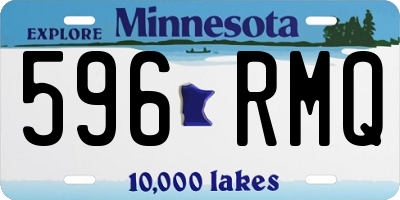 MN license plate 596RMQ