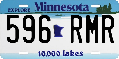 MN license plate 596RMR