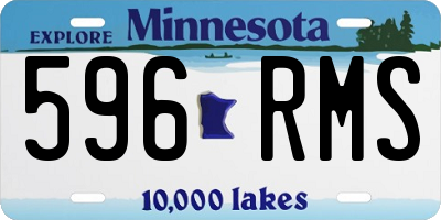 MN license plate 596RMS