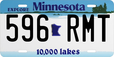 MN license plate 596RMT