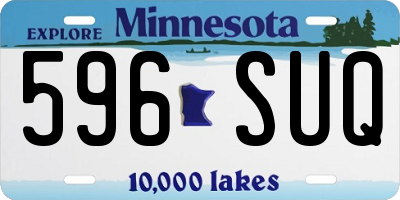 MN license plate 596SUQ