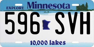 MN license plate 596SVH