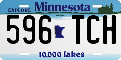 MN license plate 596TCH