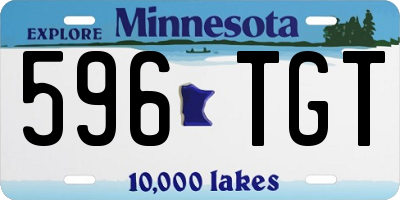 MN license plate 596TGT
