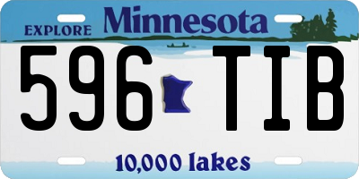 MN license plate 596TIB