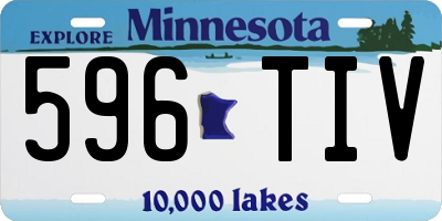 MN license plate 596TIV