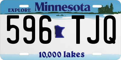 MN license plate 596TJQ