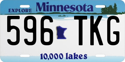 MN license plate 596TKG