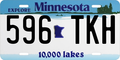 MN license plate 596TKH