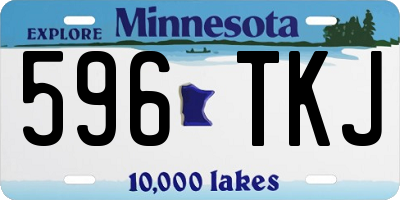 MN license plate 596TKJ