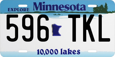 MN license plate 596TKL