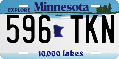 MN license plate 596TKN