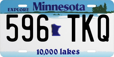 MN license plate 596TKQ