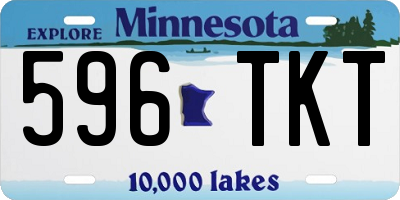 MN license plate 596TKT