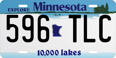 MN license plate 596TLC