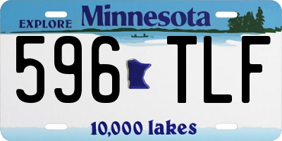 MN license plate 596TLF